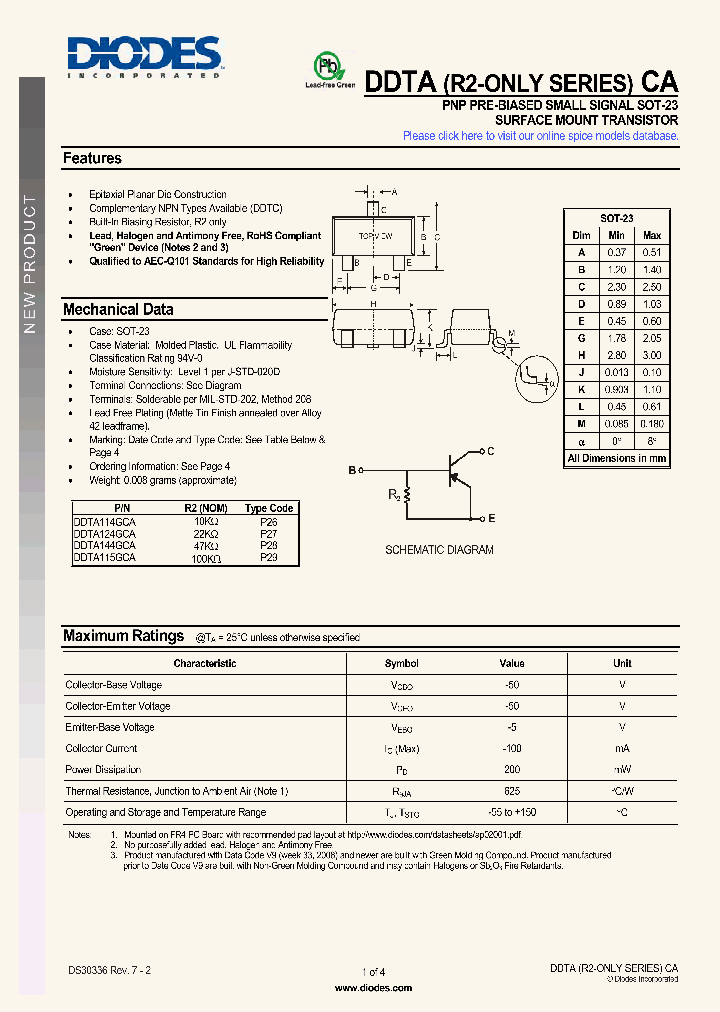 DDTA144GCA-7-F_8580598.PDF Datasheet