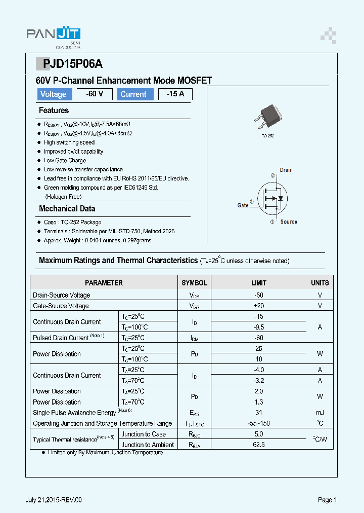 PJD15P06A_8581015.PDF Datasheet
