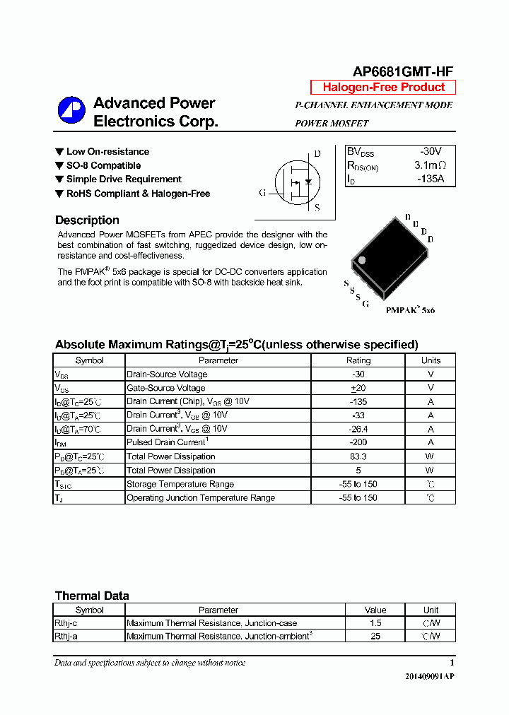 AP6681GMT-HF-16_8581837.PDF Datasheet