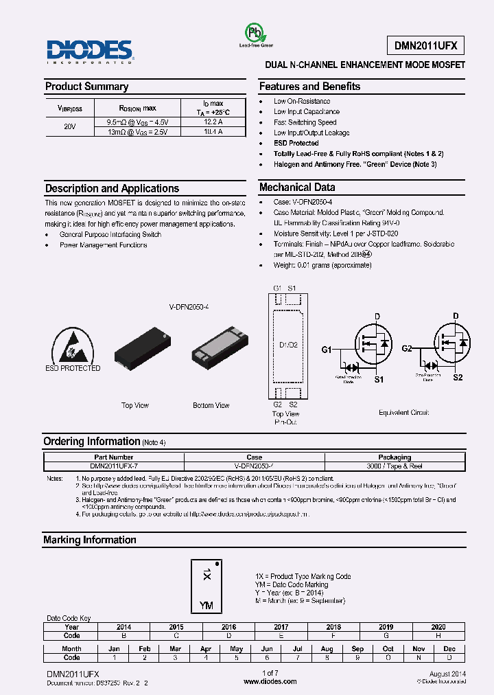 DMN2011UFX-7_8582582.PDF Datasheet