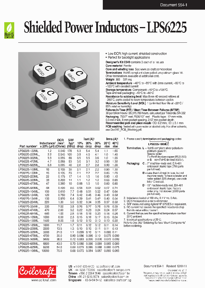 LPS6225-124MLB_8584127.PDF Datasheet