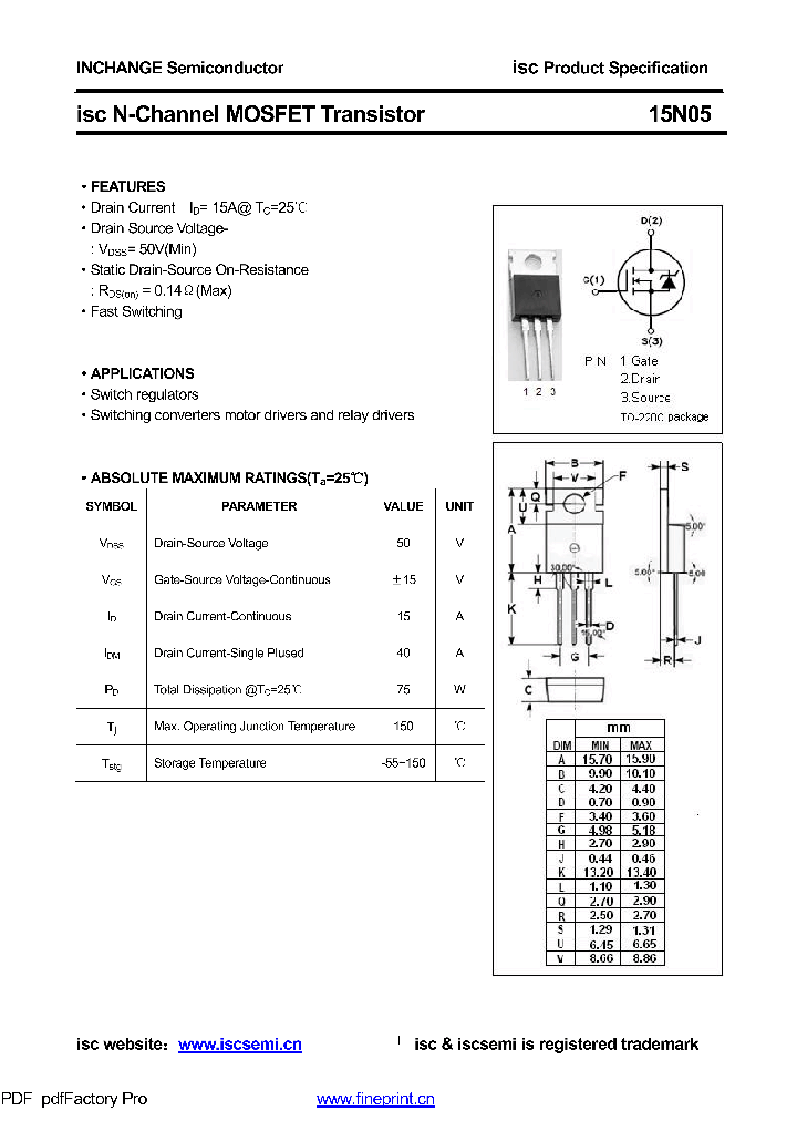 15N05_8584295.PDF Datasheet