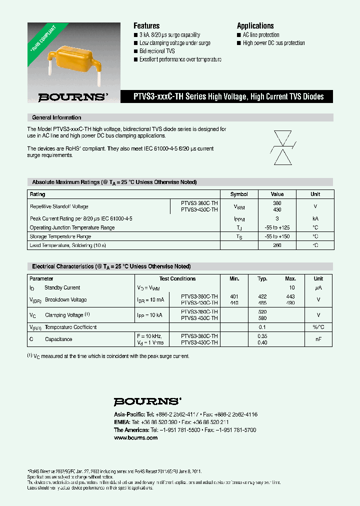 PTVS3-430C-TH_8586587.PDF Datasheet