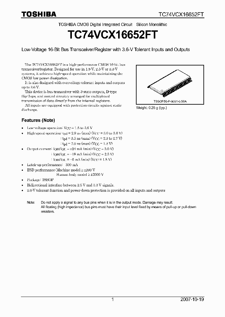 TC74VCX16652FT_8586446.PDF Datasheet