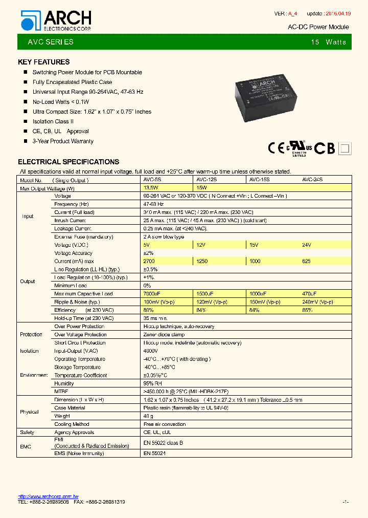 AVC-15S_8587468.PDF Datasheet