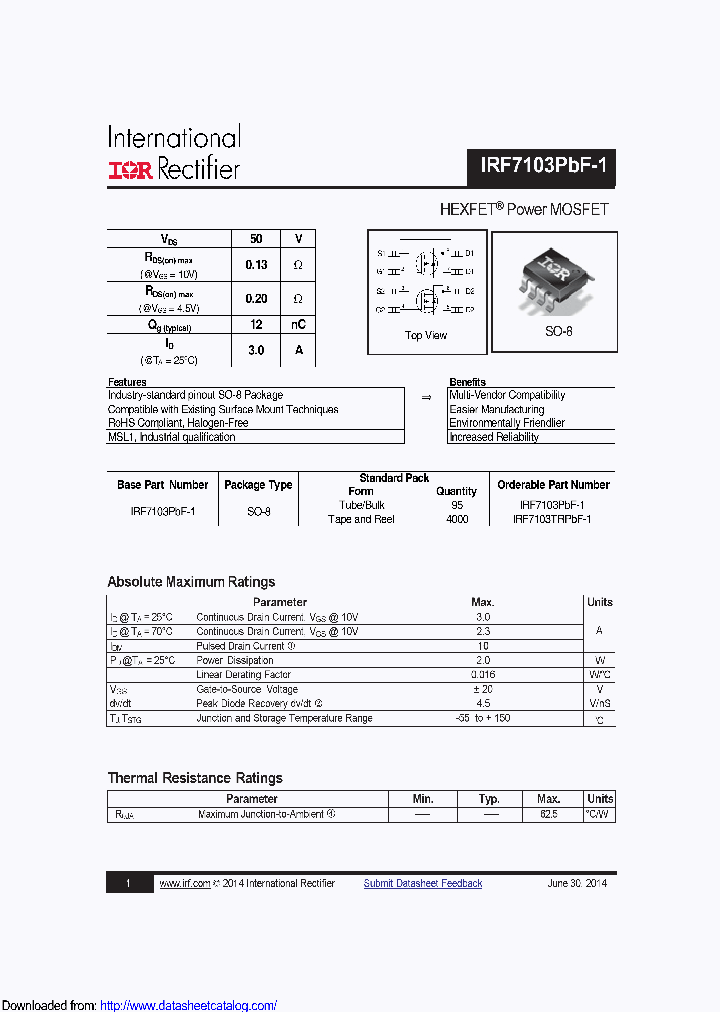 IRF7103PBF-1_8587197.PDF Datasheet