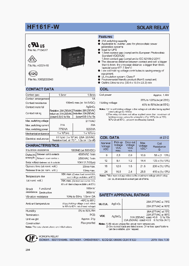 HF161F-W9-HT_8588346.PDF Datasheet