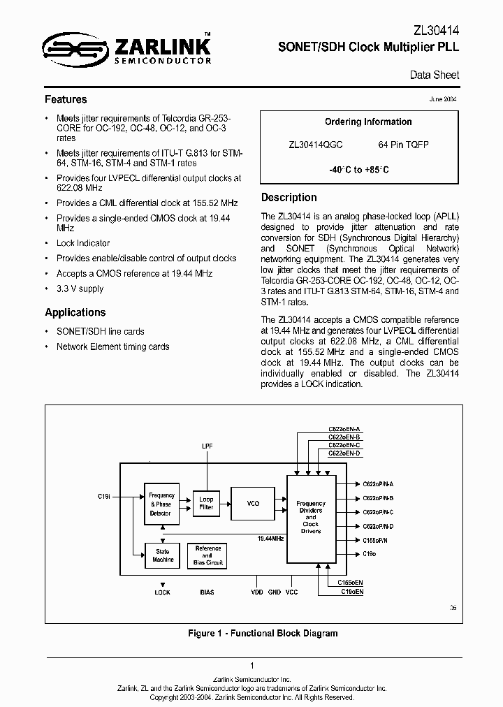 ZL30414QGC_8588265.PDF Datasheet