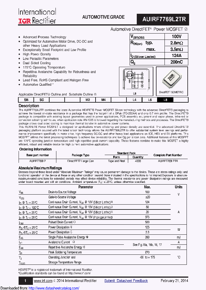 AUIRF7769L2_8589448.PDF Datasheet