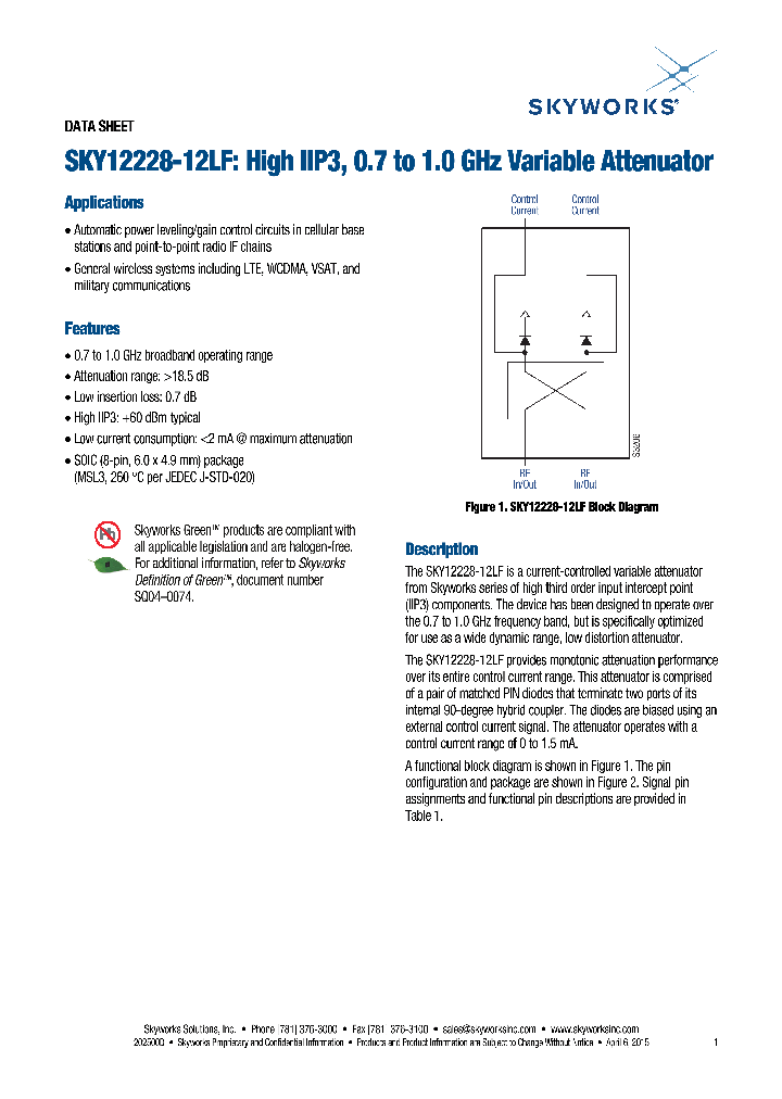 SKY12228-12LF-EVB_8589619.PDF Datasheet