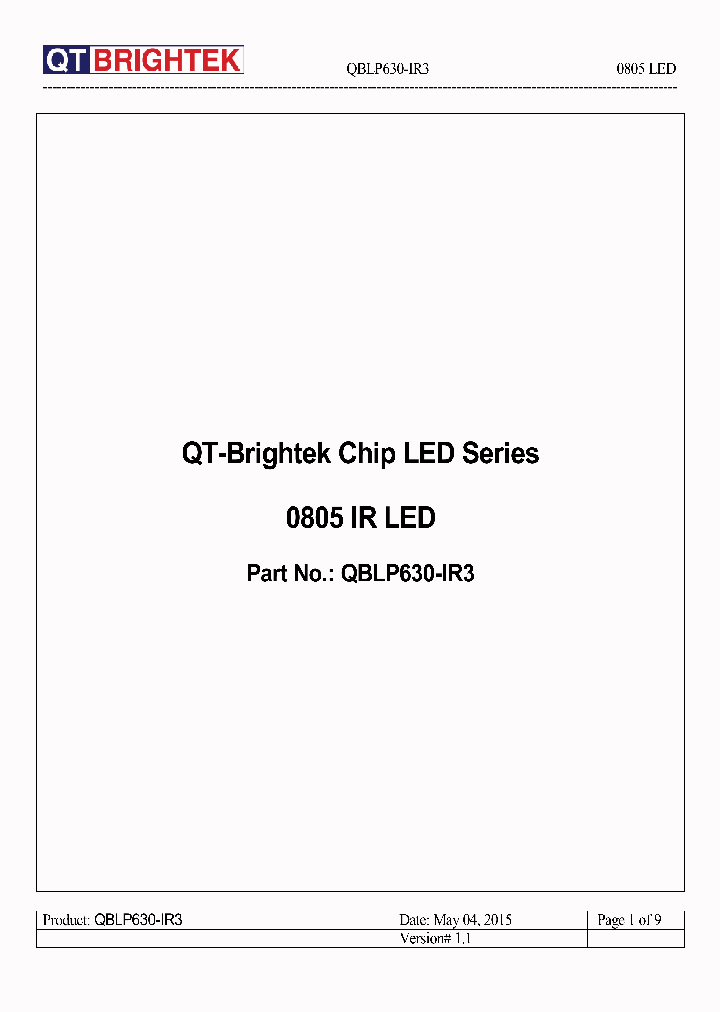 QBLP630-IR3_8590354.PDF Datasheet