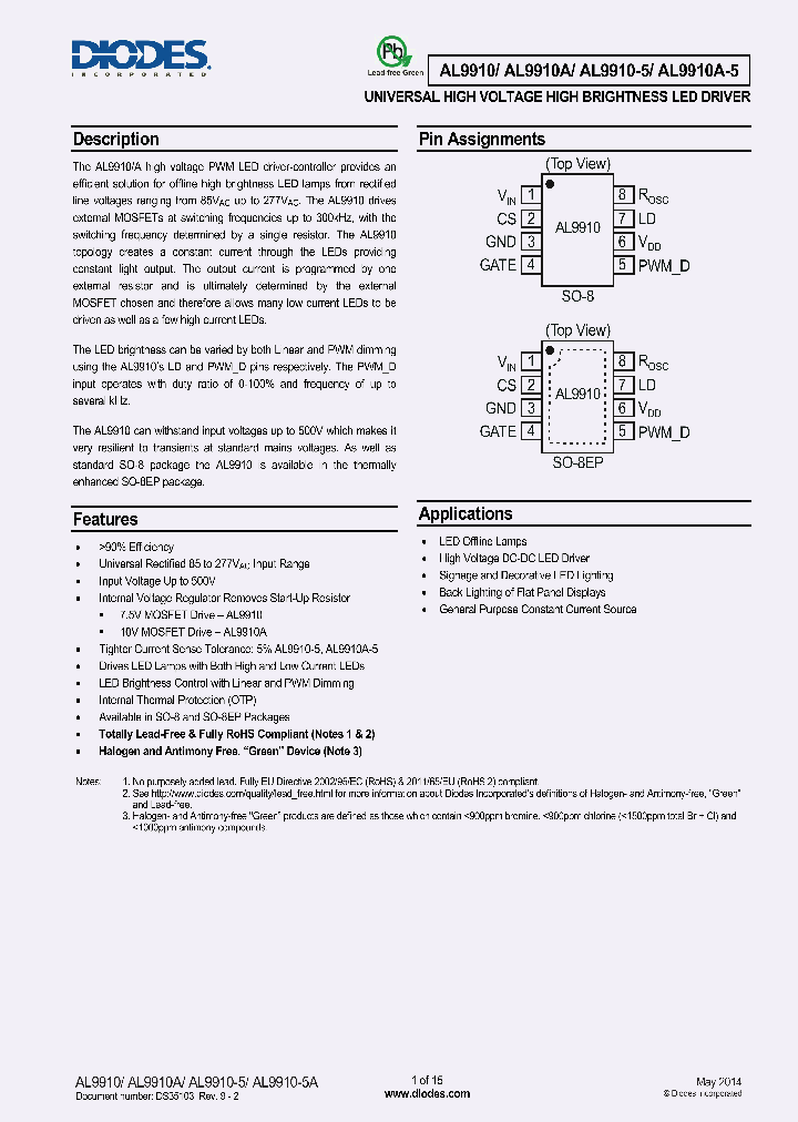 AL9910A-5SP-13_8591178.PDF Datasheet