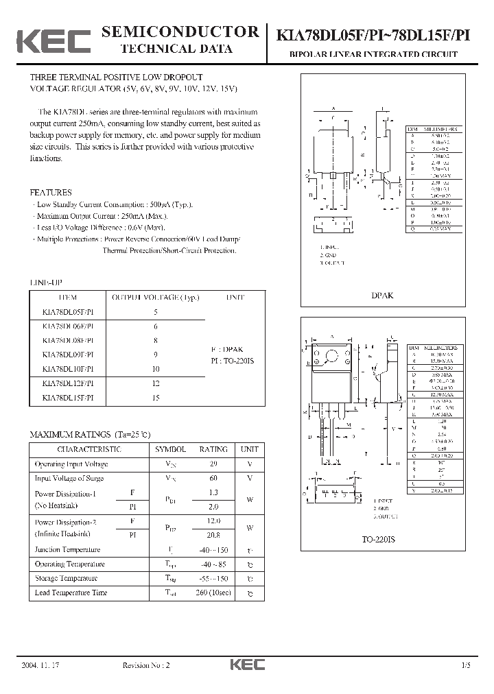 KIA78DL06F_8592895.PDF Datasheet