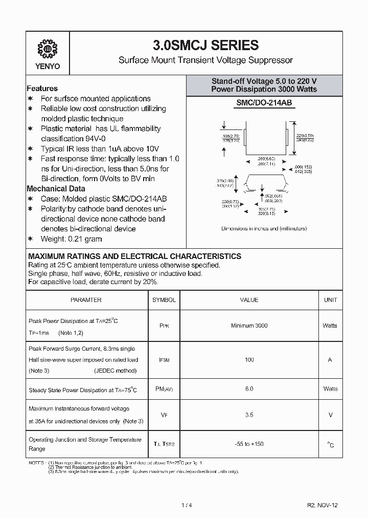 30SMCJJ11A_8593136.PDF Datasheet