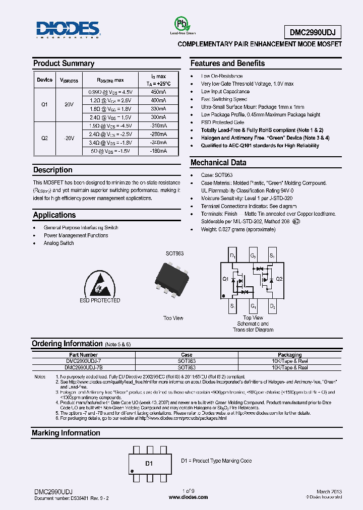 DMC2990UDJ-7_8593613.PDF Datasheet