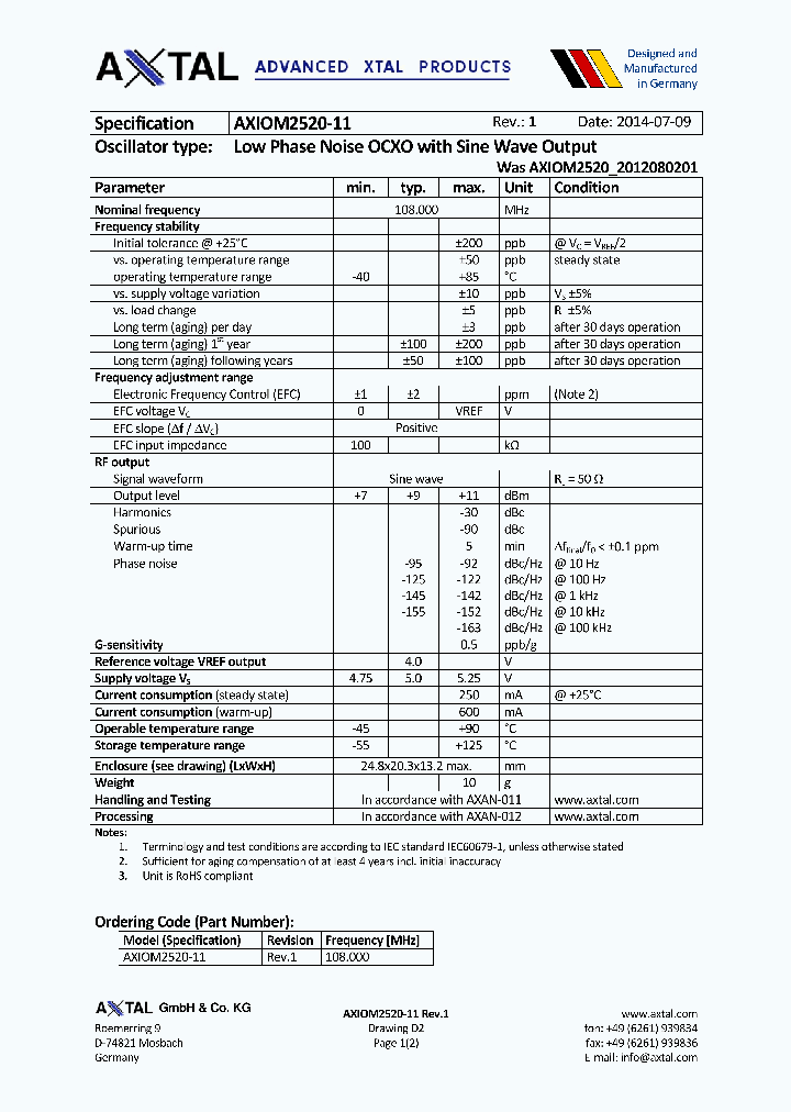 AXIOM2520-11_8594205.PDF Datasheet