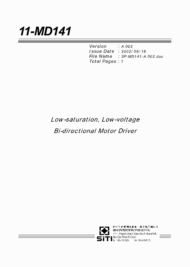 11-MD141_8594909.PDF Datasheet