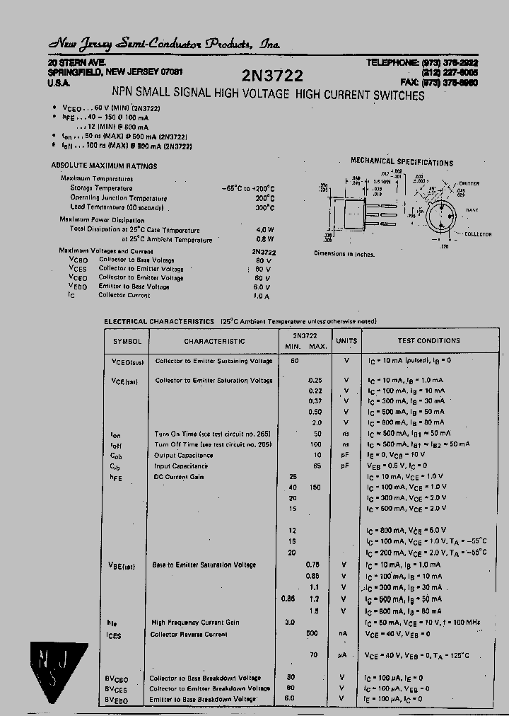 2N3722_8595052.PDF Datasheet
