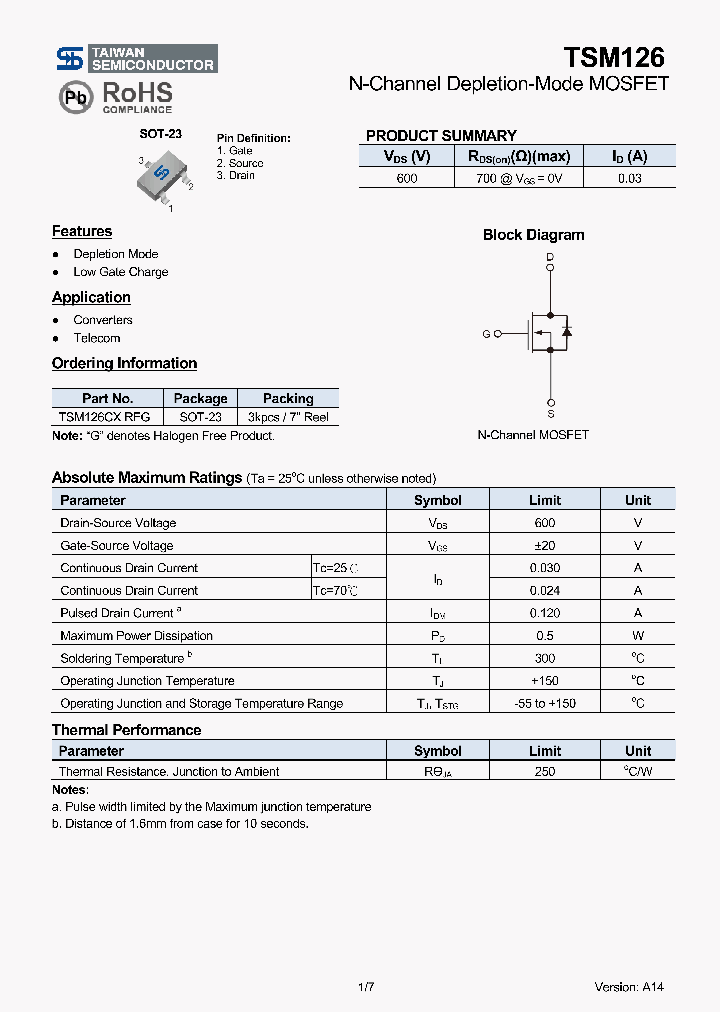 TSM126CXRFG_8595578.PDF Datasheet