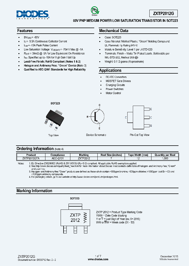 ZXTP2012G-16_8596032.PDF Datasheet