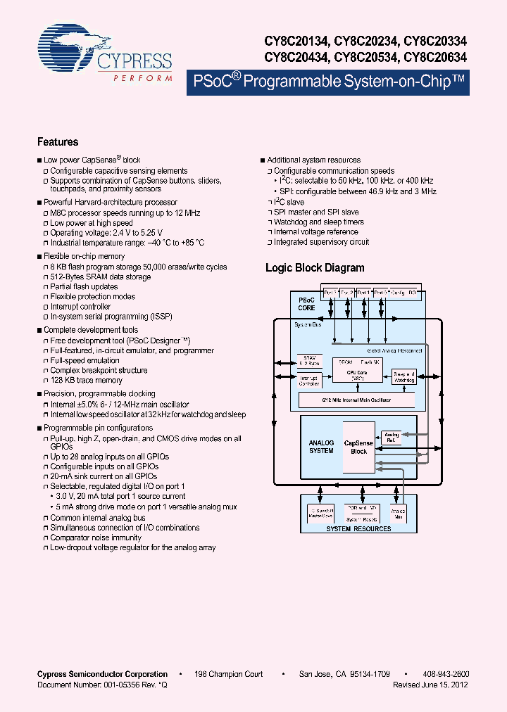 CY8C20334-12LXX_8596795.PDF Datasheet