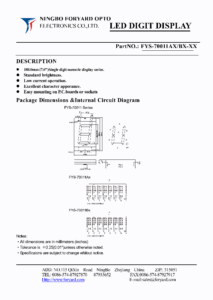 FYS-70011AX-0_8597087.PDF Datasheet