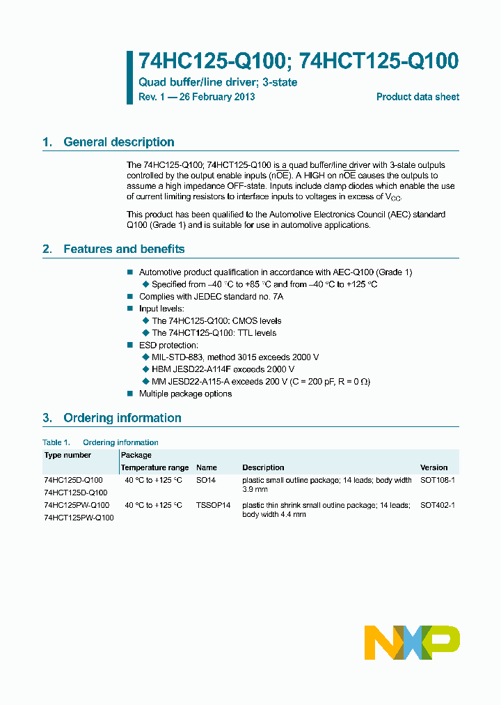 74HC125D-Q100_8597047.PDF Datasheet
