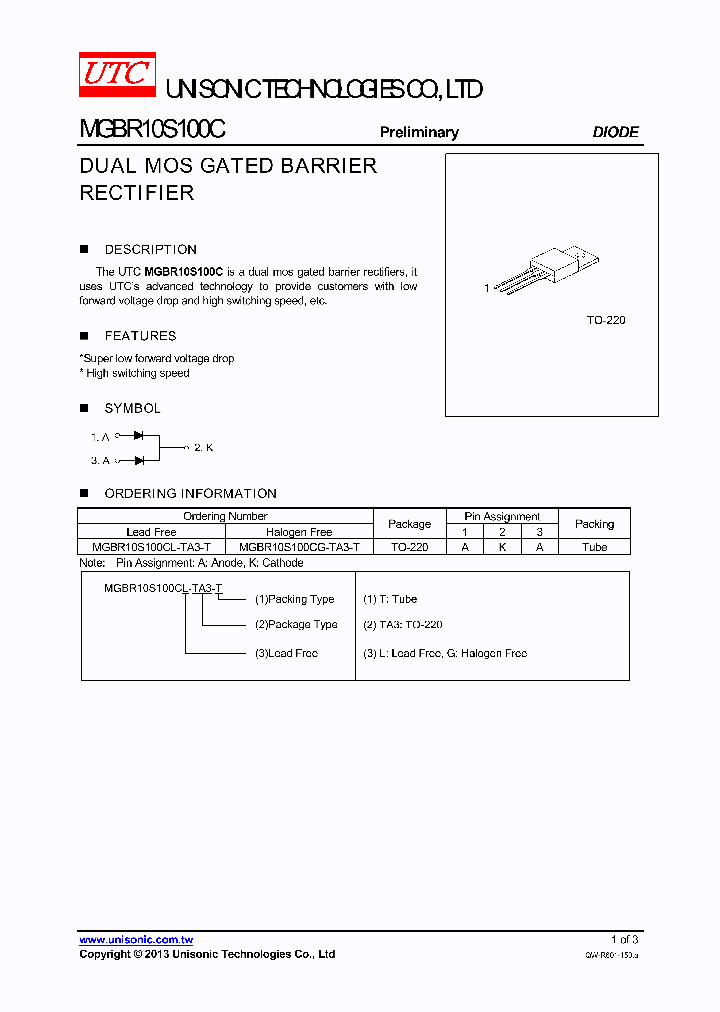 MGBR10S100CG-TA3-T_8598015.PDF Datasheet