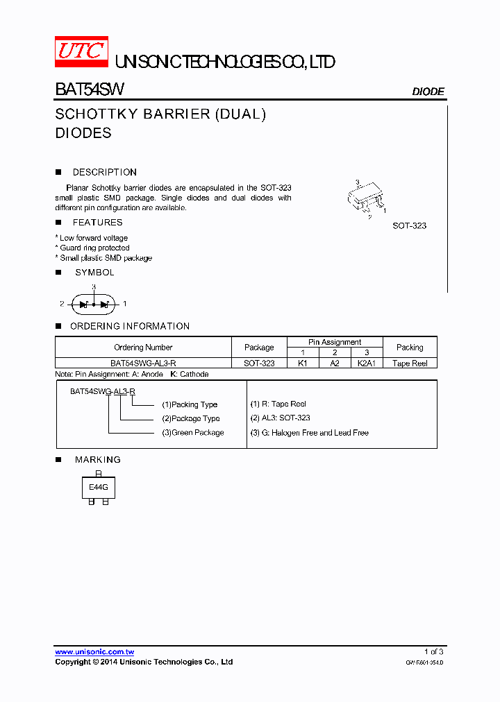 BAT54SWG-AL3-R_8599692.PDF Datasheet
