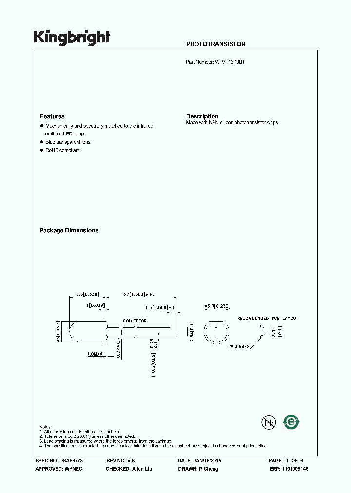 WP7113P3BT-15_8601252.PDF Datasheet