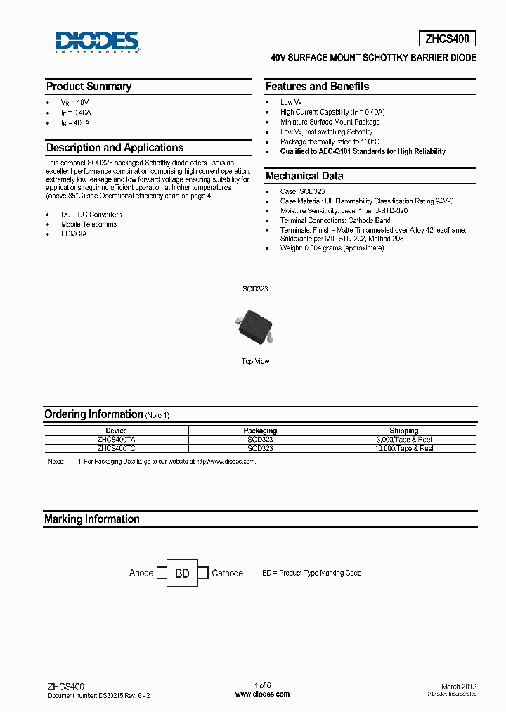 ZHCS400-15_8602119.PDF Datasheet