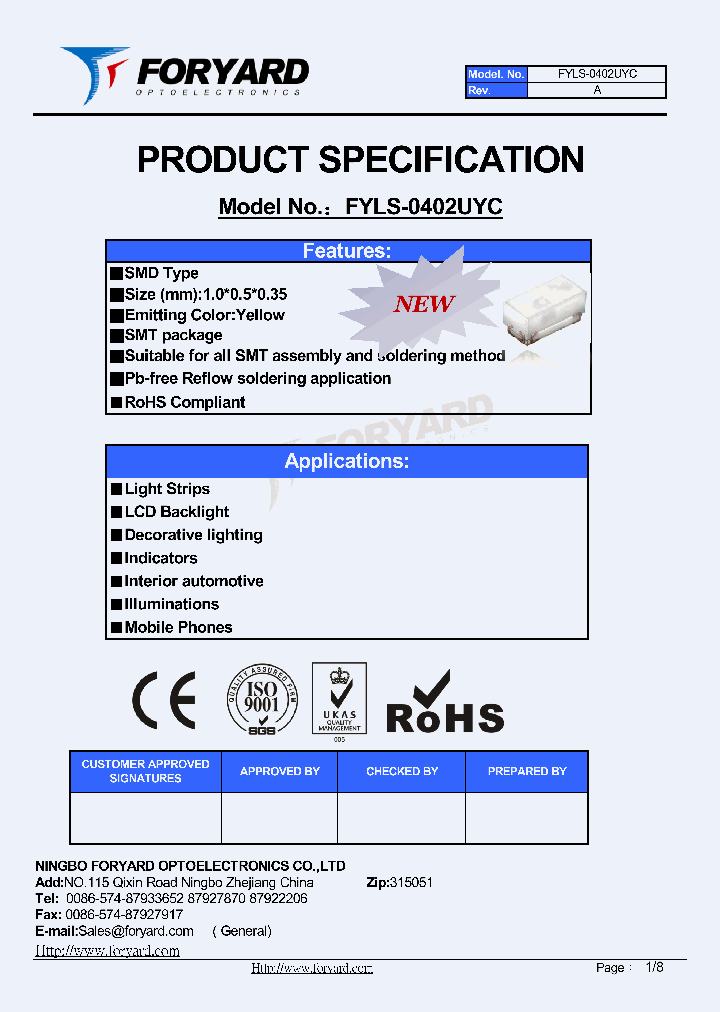 FYLS-0402UYC_8602433.PDF Datasheet