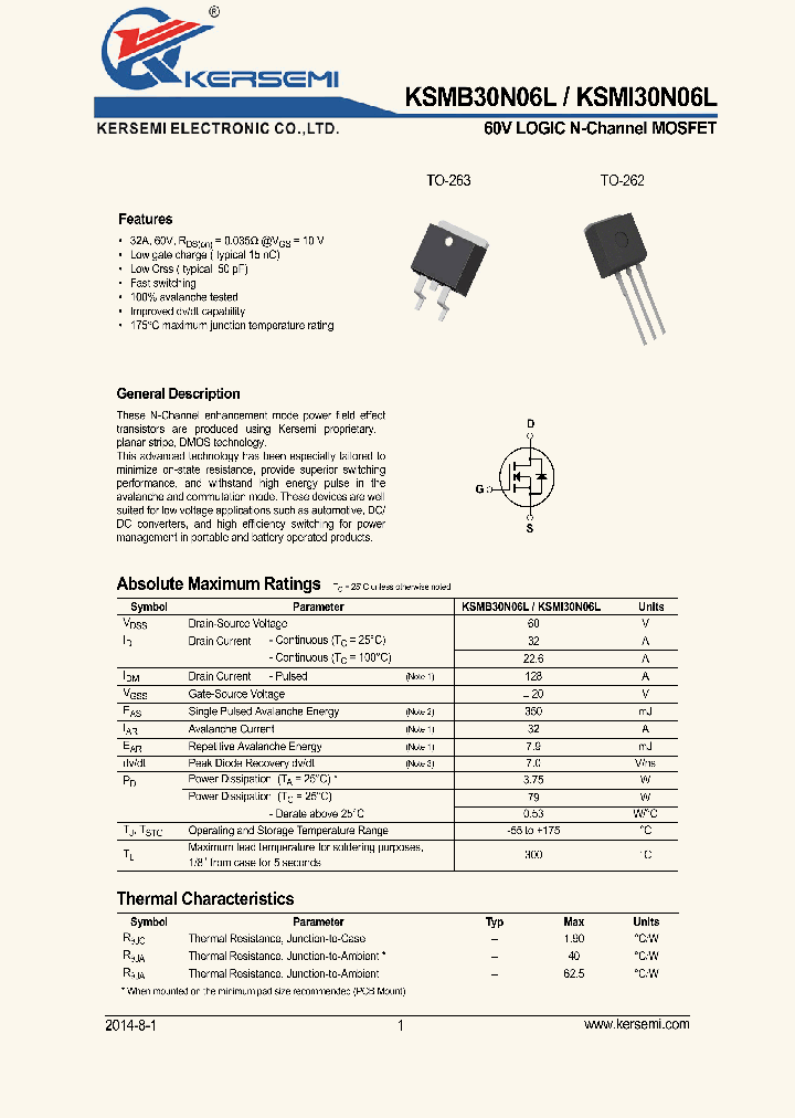 KSMI30N06L_8602731.PDF Datasheet