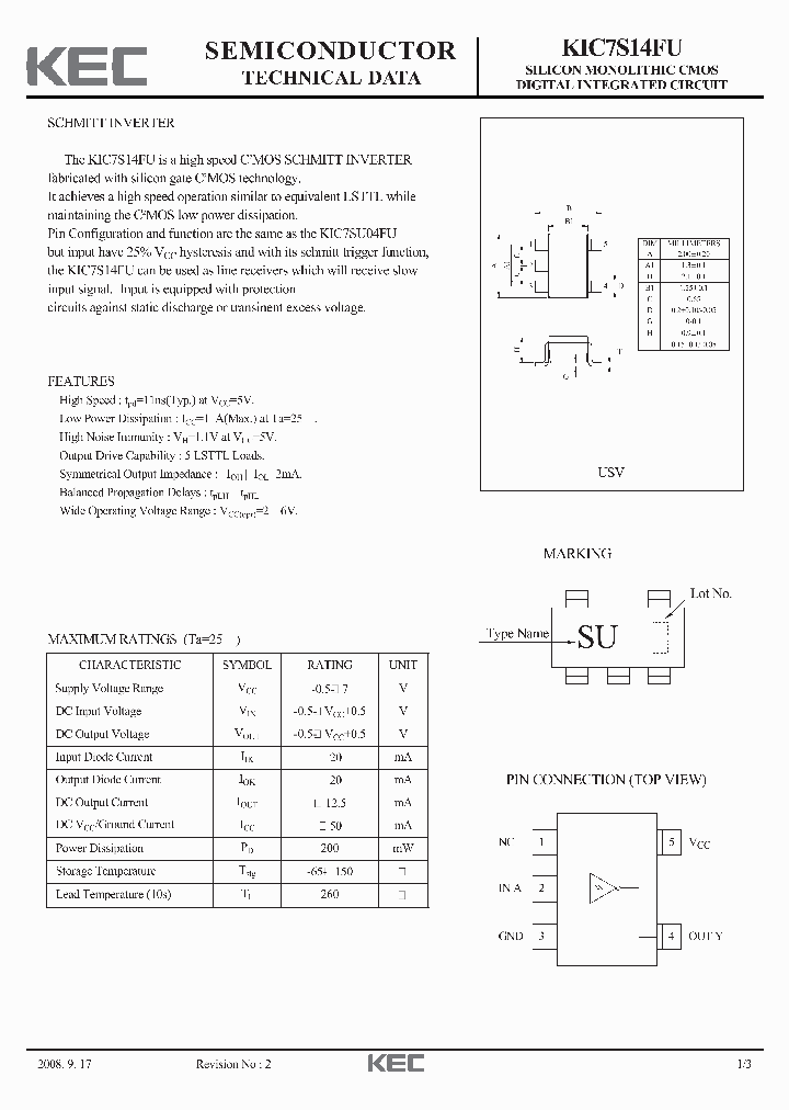 KIC7S14FU-15_8602611.PDF Datasheet