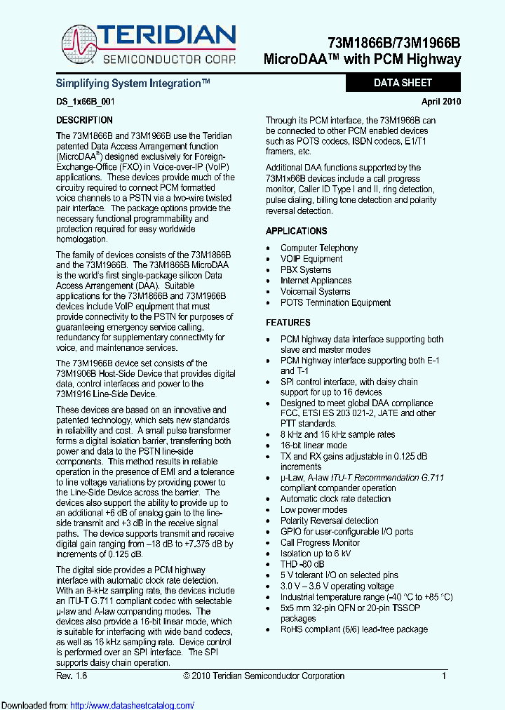 73M1866B_8602629.PDF Datasheet