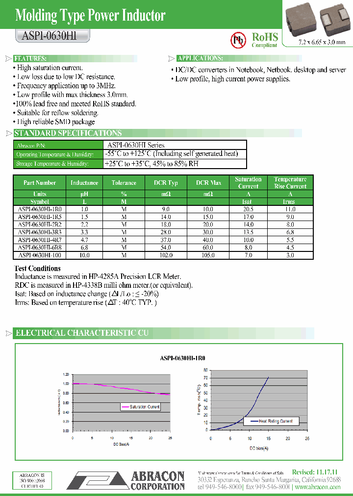 ASPI-0630HI-1R0_8603577.PDF Datasheet
