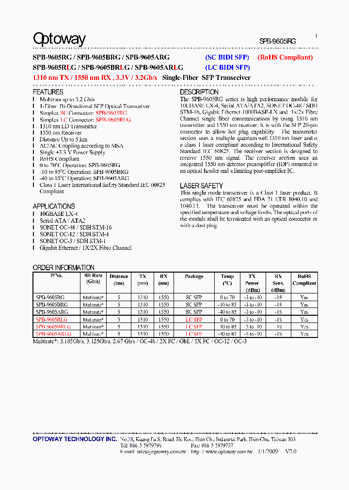 SPB-9605BRG_8604025.PDF Datasheet