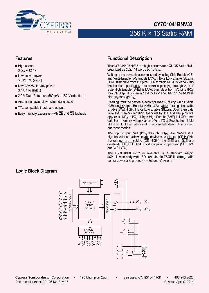 CY7C1041BNV33L-12ZXC_8604874.PDF Datasheet