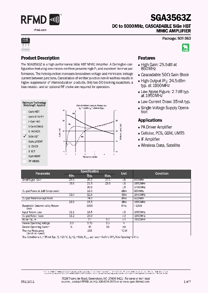 SGA3563ZPCK1_8605248.PDF Datasheet
