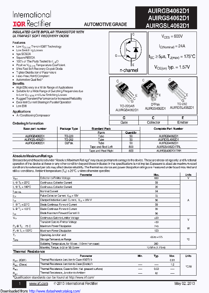 AUIRGS4062D1_8605100.PDF Datasheet