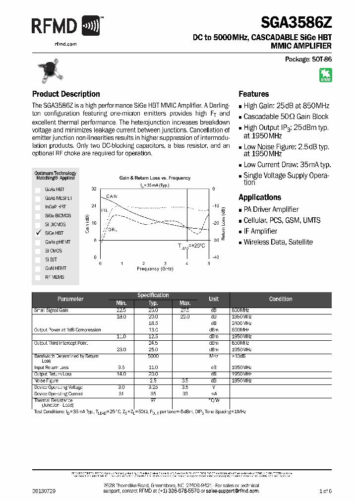SGA3586ZPCK1_8605252.PDF Datasheet