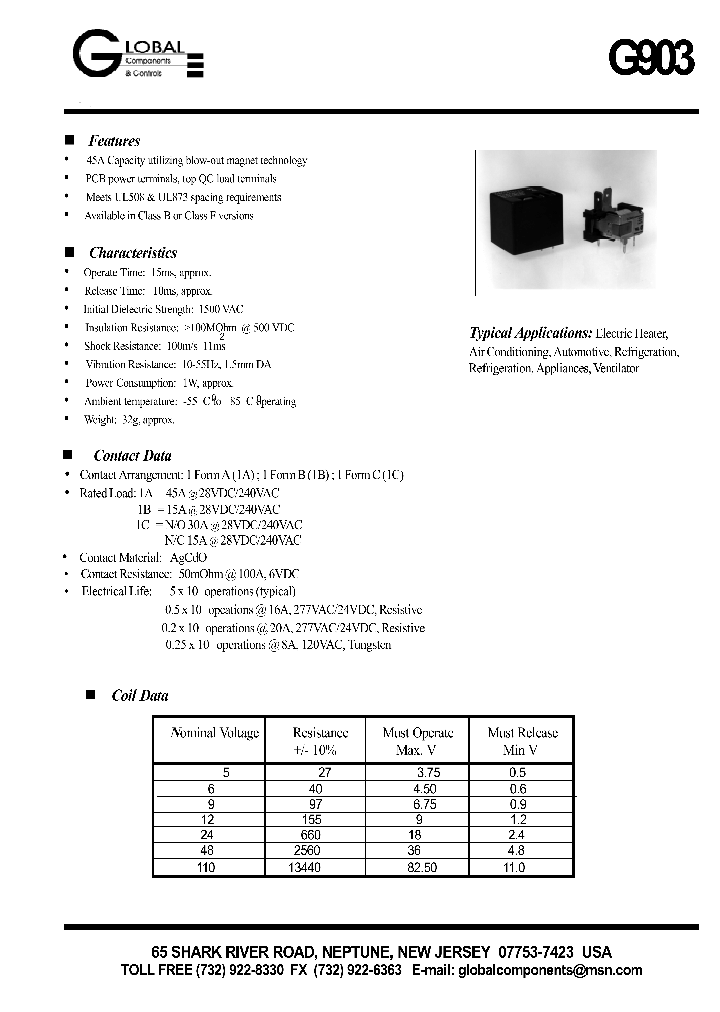 G903AD-DC110_8605749.PDF Datasheet