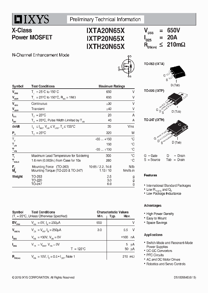 IXTP20N65X_8605959.PDF Datasheet