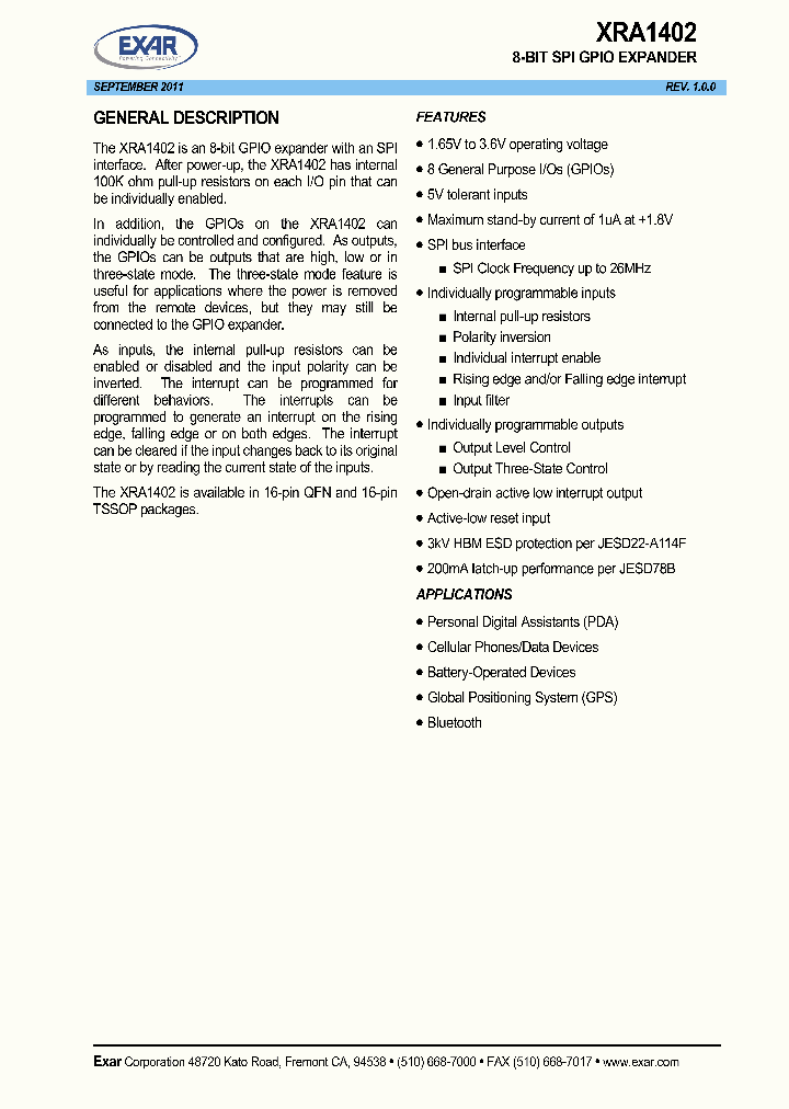 XRA1402IG16TR-F_8607803.PDF Datasheet