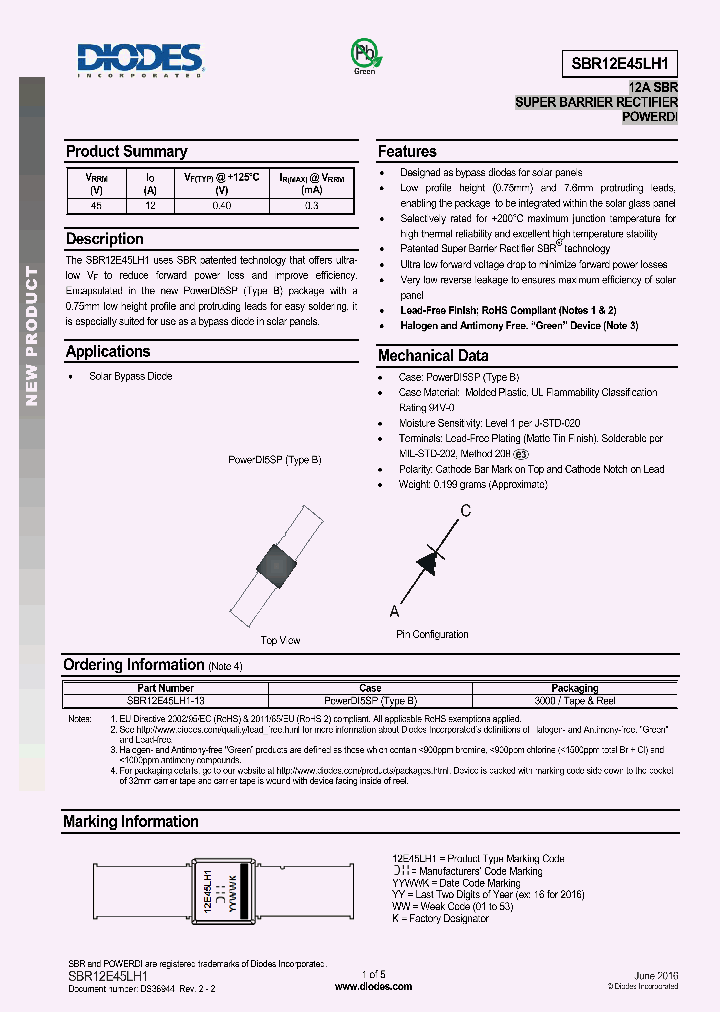 SBR12E45LH1_8607797.PDF Datasheet