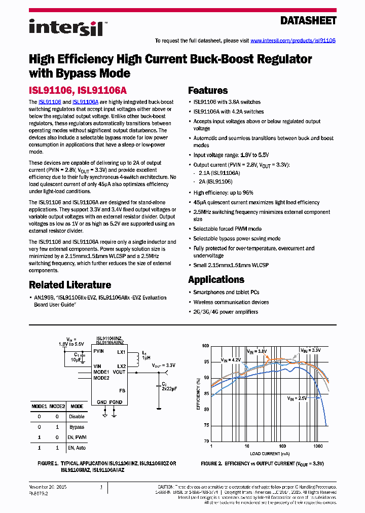 ISL91106_8608750.PDF Datasheet