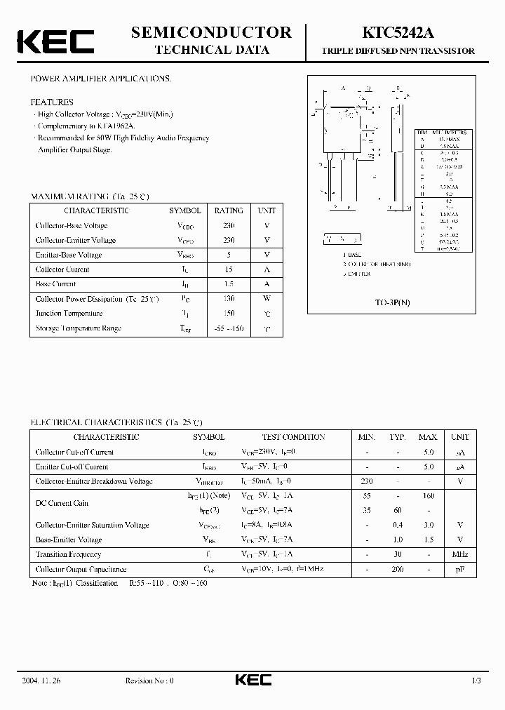 KTC5242A_8610131.PDF Datasheet