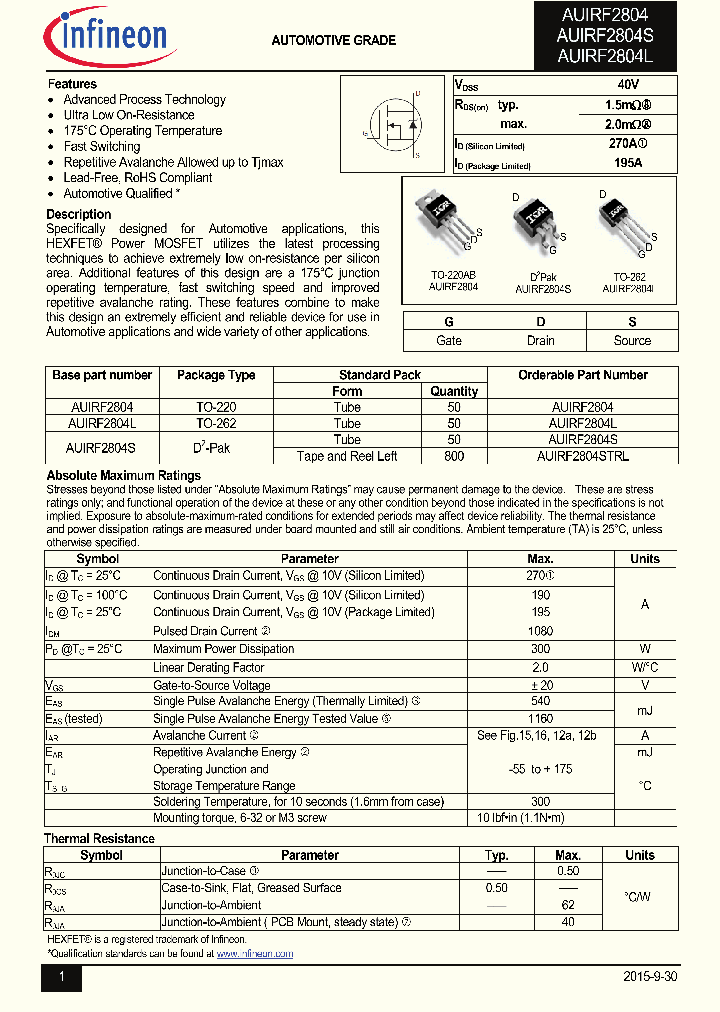AUIRF2804_8610195.PDF Datasheet