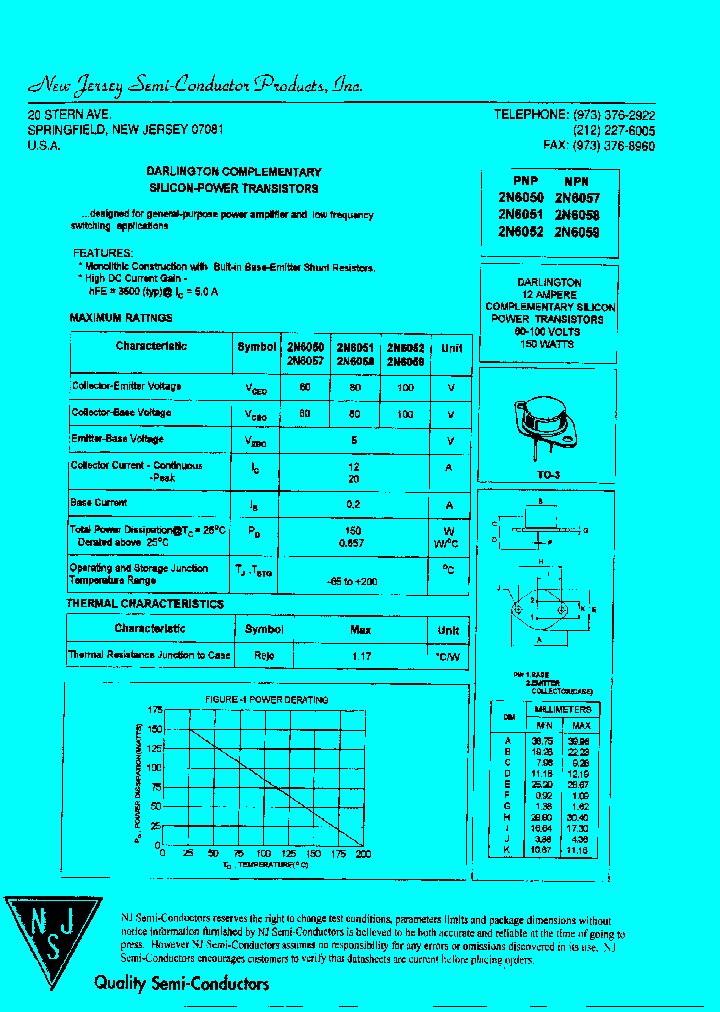 2N6050_8610388.PDF Datasheet