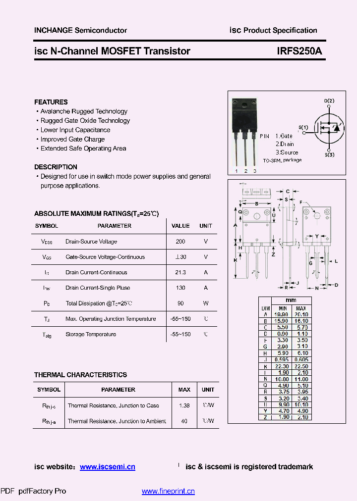 IRFS250A_8610351.PDF Datasheet